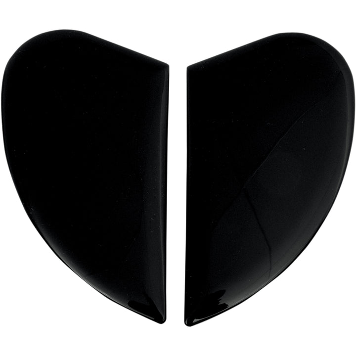 ICON Airmada/Airframe Pro/Airform™ Helmet Side Plates Black - Side View of Pair