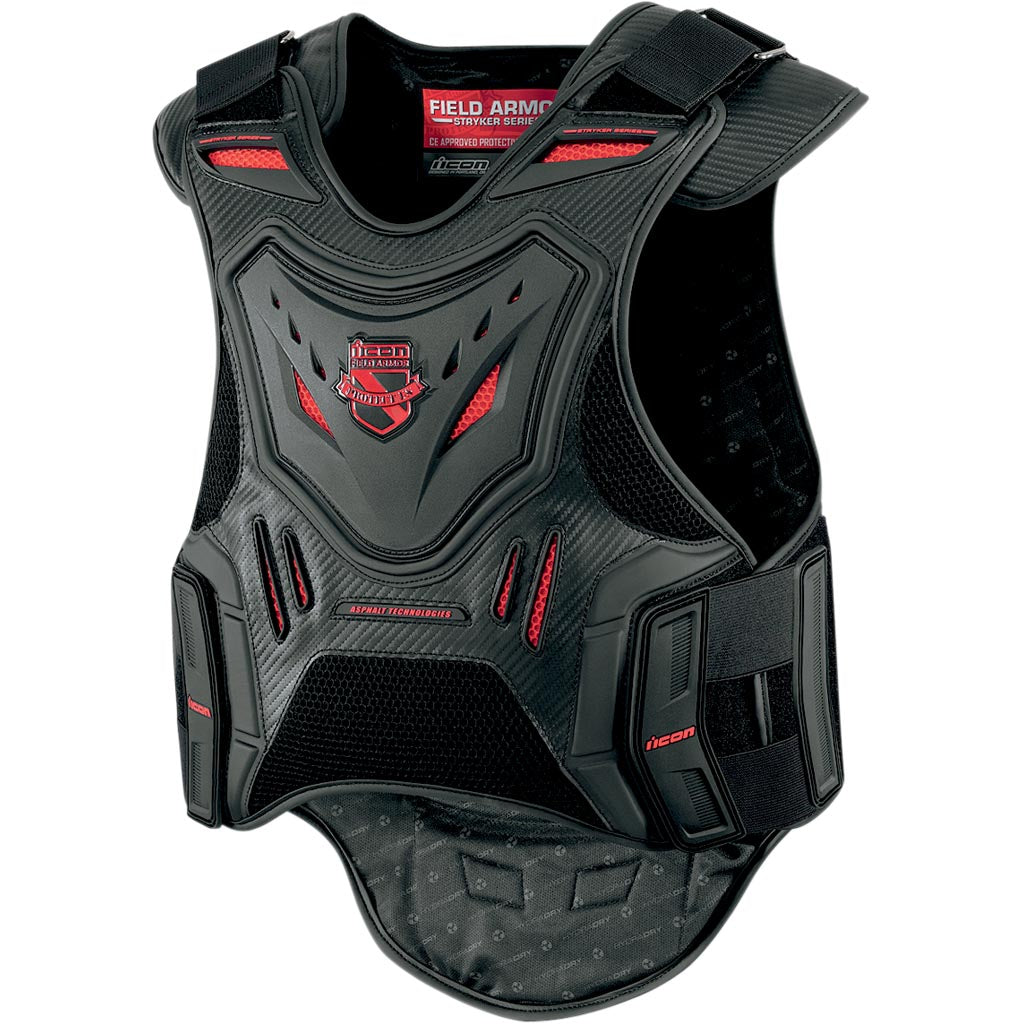 ICON Stryker Vest Red - Front View