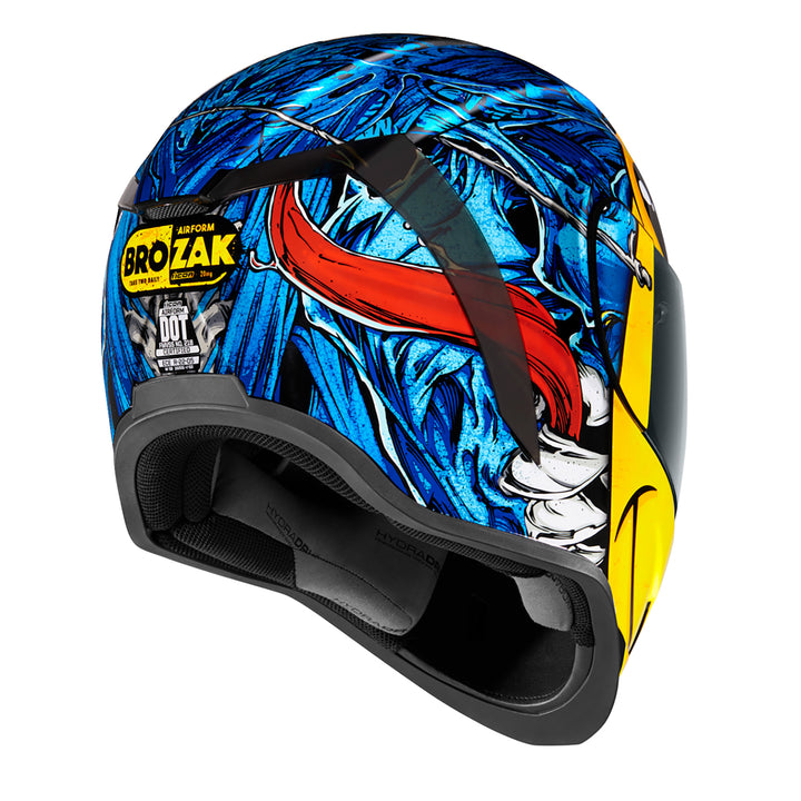ICON Airform™ Brozak MIPS® Helmet Blue - Rear Right Side View