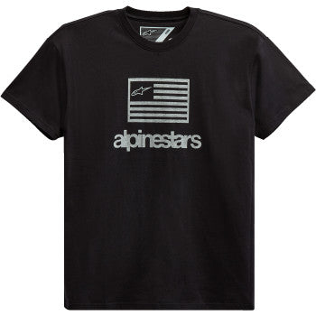 Alpinestars Flag T-Shirt Black - Front View