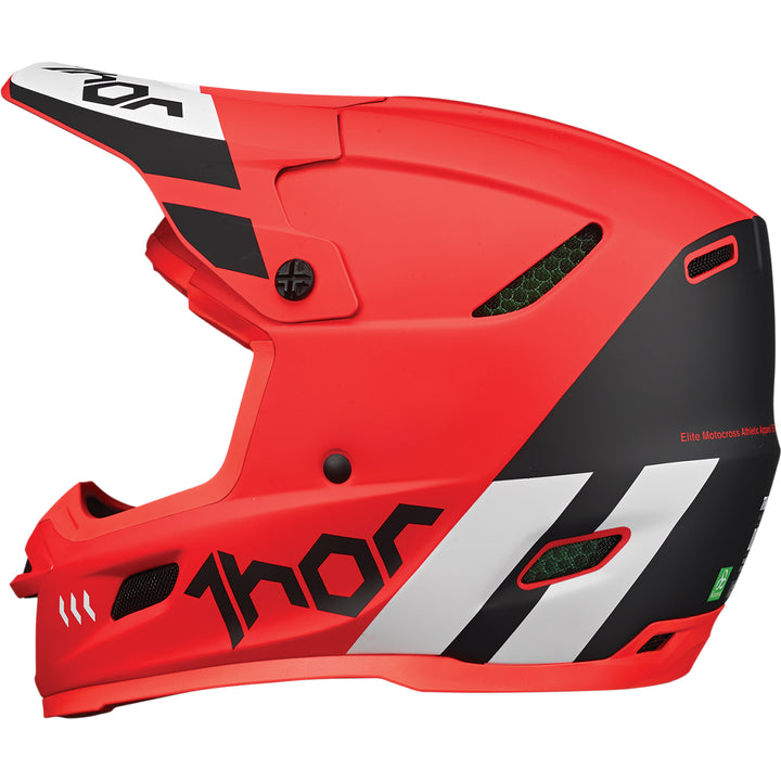 THOR Reflex Cube MIPS® Helmet Red/Black - Rear Side View