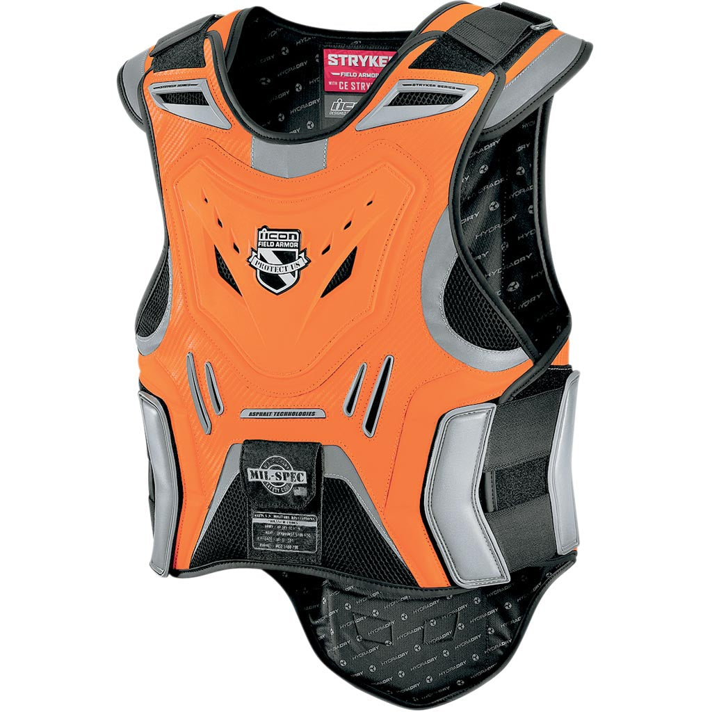 ICON Stryker Vest ORG - Front View