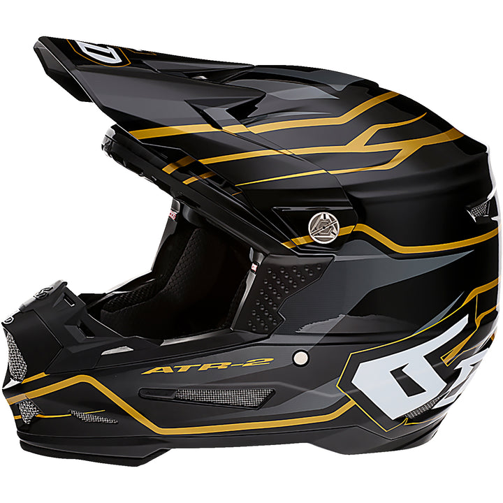 6D Helmets ATR-2 Phase Helmet Black/Gold - Left Side View