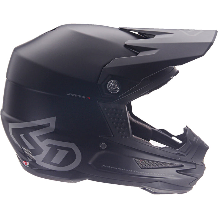 6D Helmets ATR-1 Solid Helmet Matte Black - Right Side View