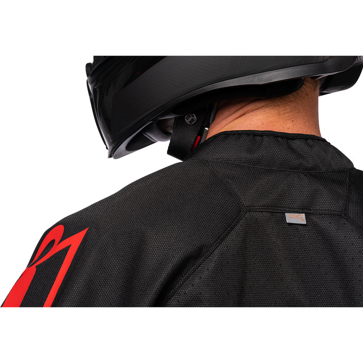 ICON Hooligan™ CE Jacket Slayer - Close-Up Rear View of Shoulder