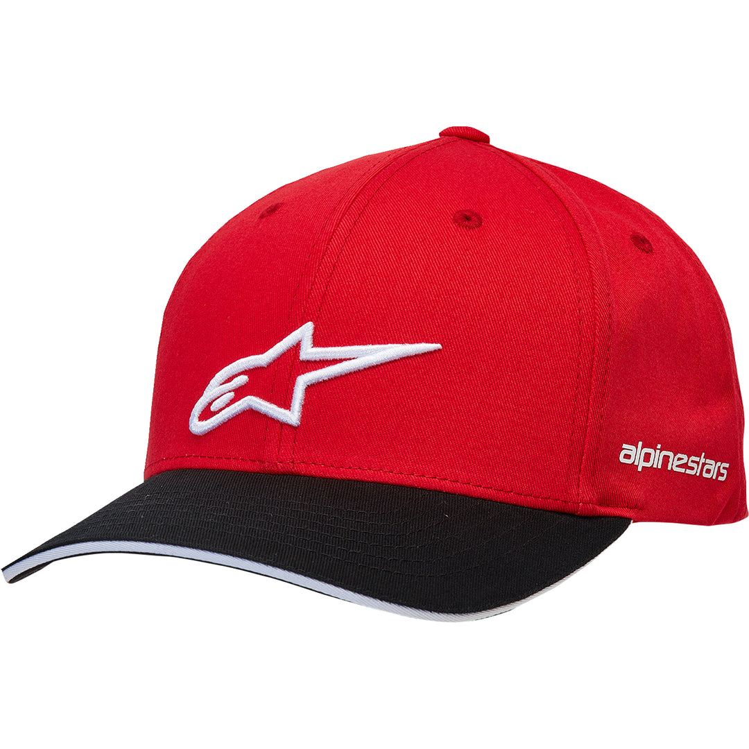 Alpinestars Rostrum Hat Red/Black - Front Side View