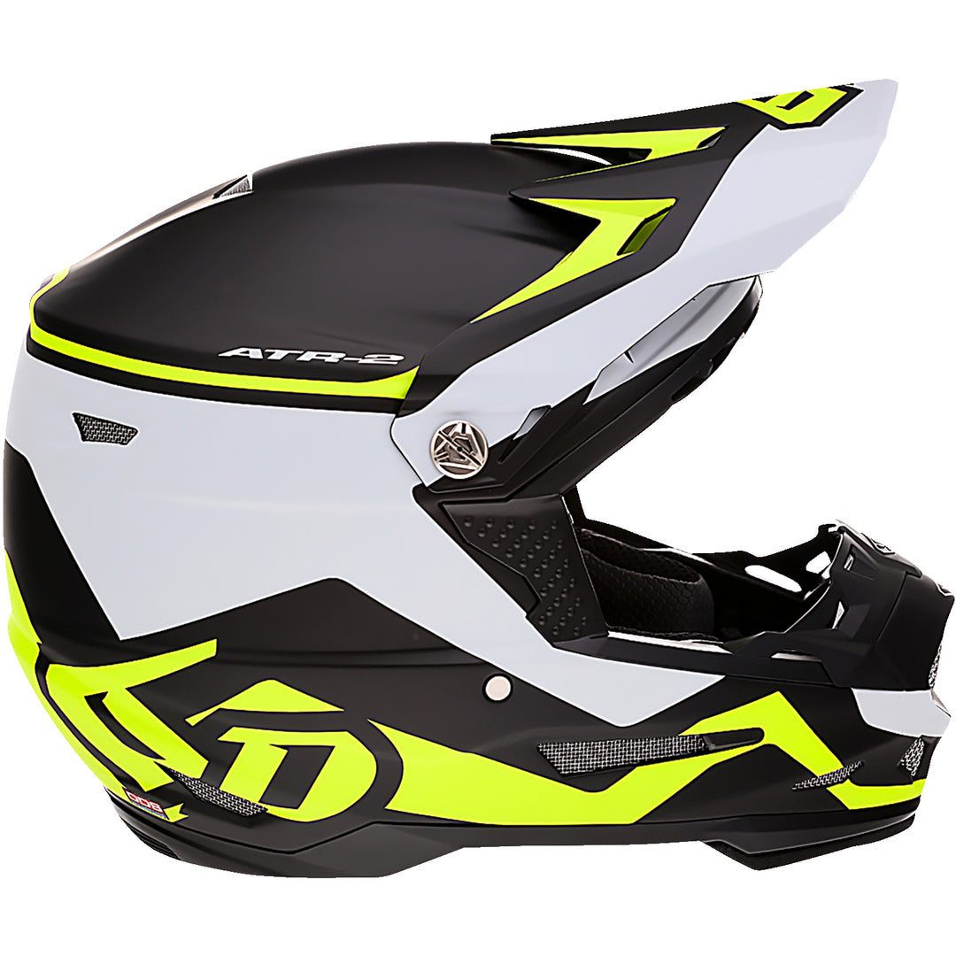 6D Helmets ATR-2 Drive Helmet Neon Yellow - Right Side View