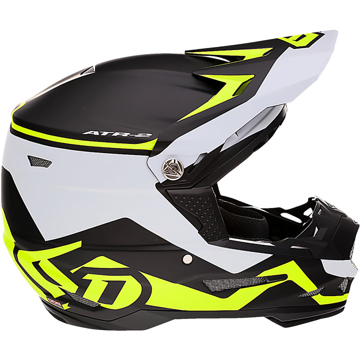 6D Helmets ATR-2 Drive Helmet Neon Yellow - Right Side View