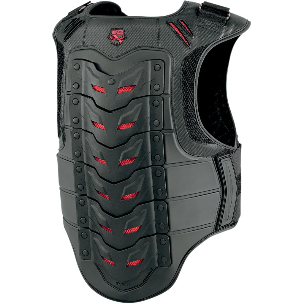 ICON Stryker Vest Red - Rear View