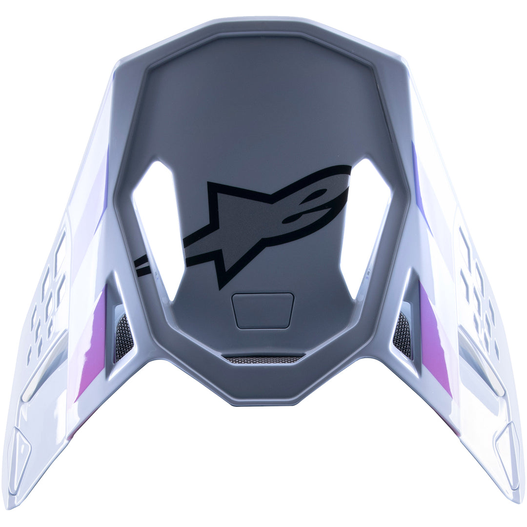 Alpinestars Supertech M10 Helmet Visor - Daytona Haze Gray/Orange Fluo/Rhodamine - Top View