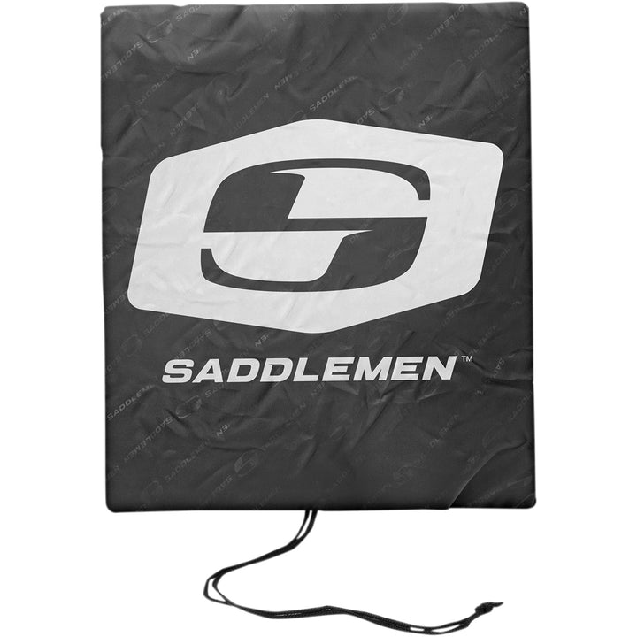 SADDLEMEN TR3300 Tactical Deluxe Rack Bag - Flat View of Rain Cover
