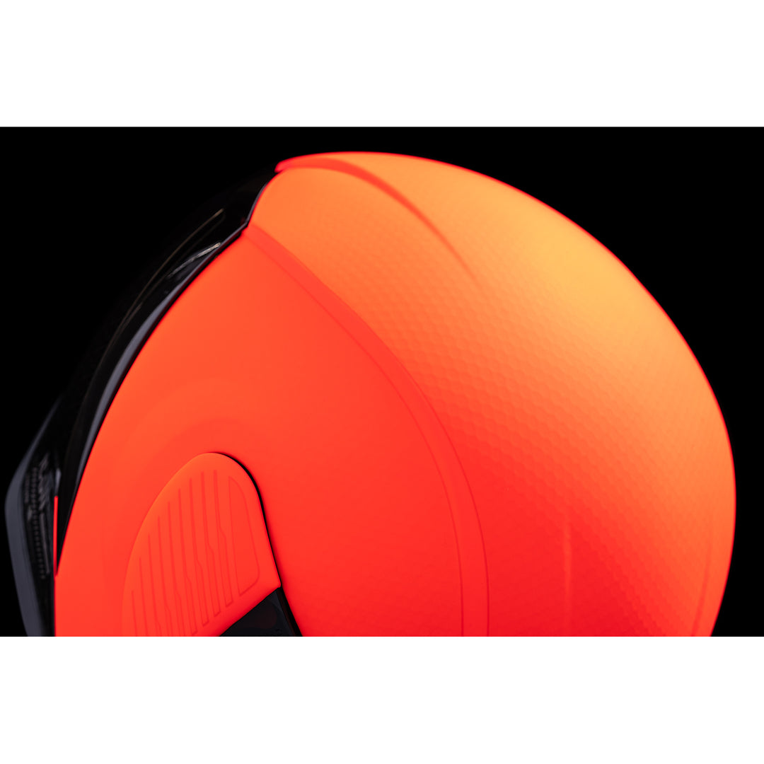 ICON Airform™ Counterstrike MIPS® Helmet Red - Close-Up of Top Right Side Details