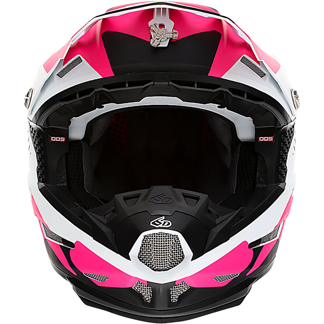 6D Helmets ATR-2 Fusion Helmet Neon Pink - Front View