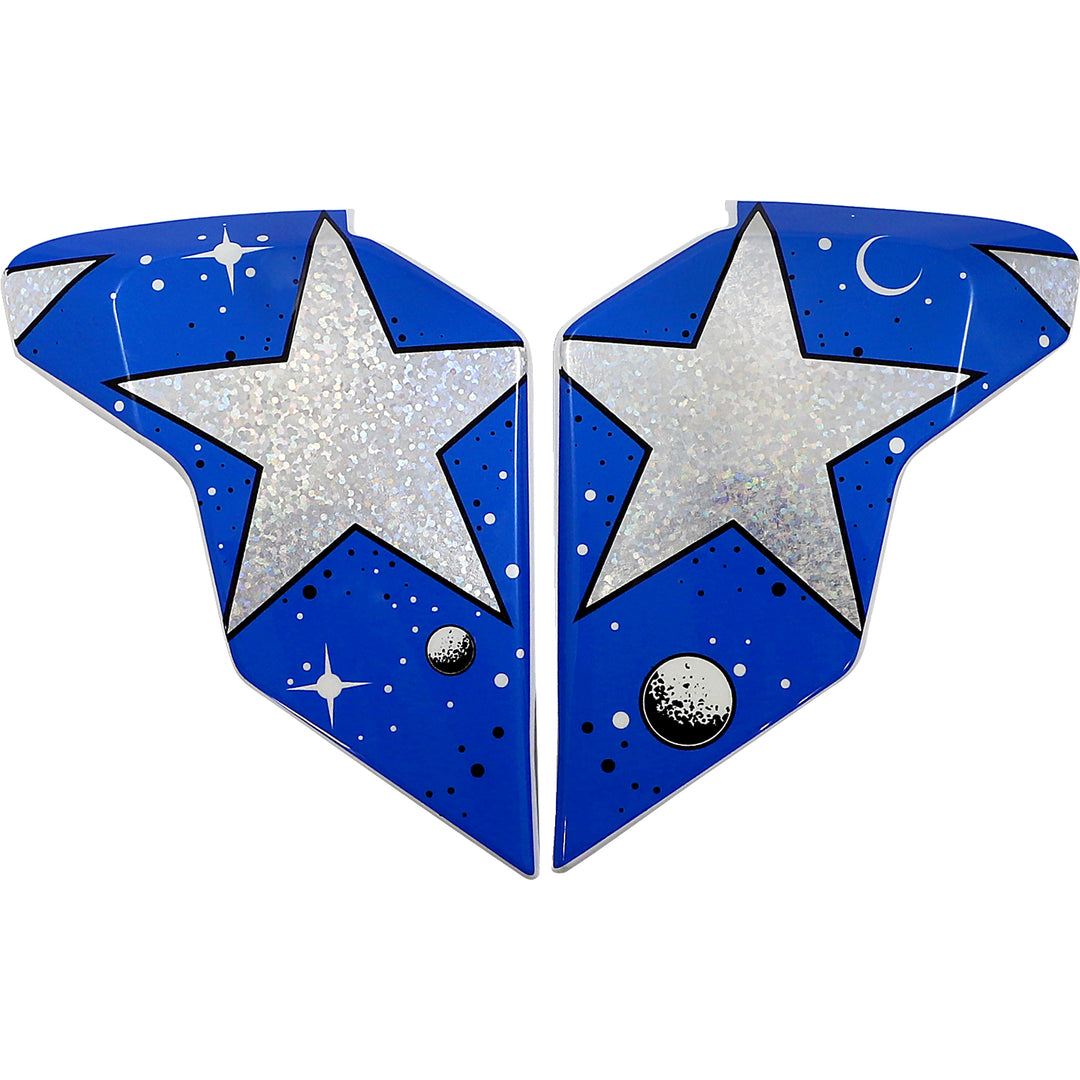 ICON Airflite™ Helmet Side Plates — Space Force Glory - Side View of Pair