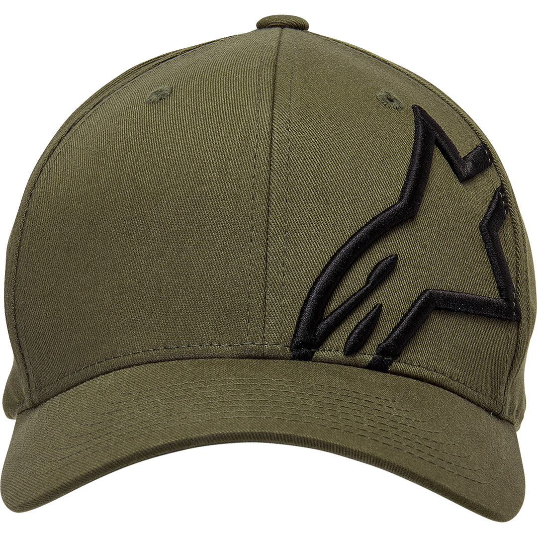 Alpinestars Corp Shift 2 Curved Brim Hat Military/Black - Front View