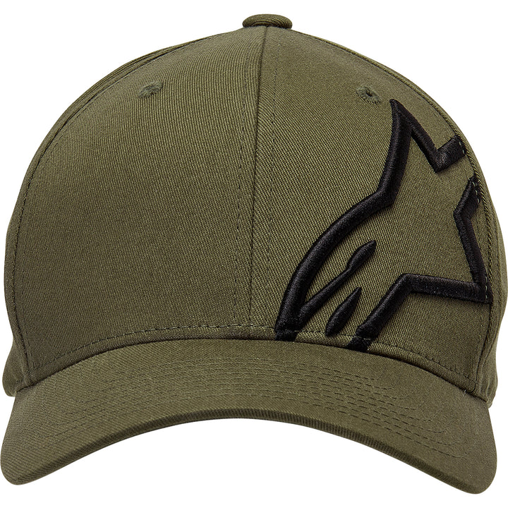 Alpinestars Corp Shift 2 Curved Brim Hat Military/Black - Front View