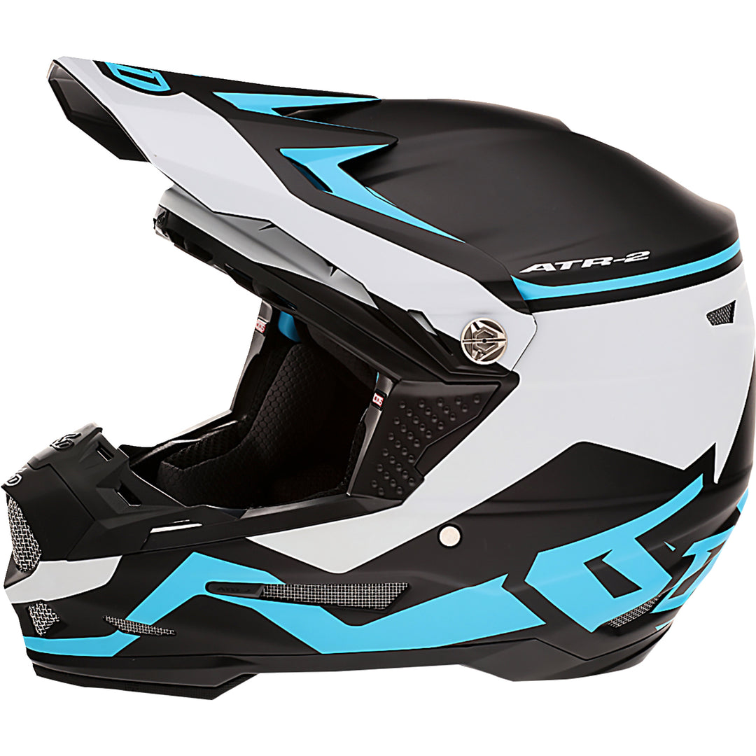 6D Helmets ATR-2 Drive Helmet Cyan - Left Side View
