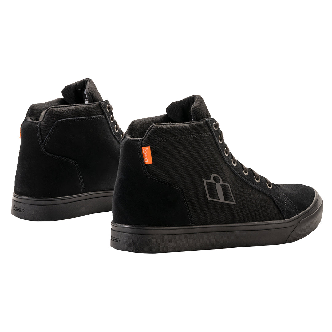 ICON Carga Boots Stealth - Rear Side View