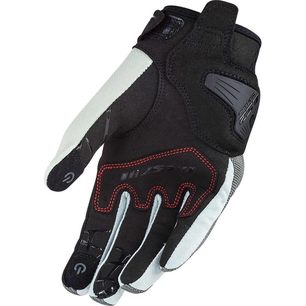 LS2 Helmets Dart 2 Women's Motorcycle Glove Gray Pearl - Palm View