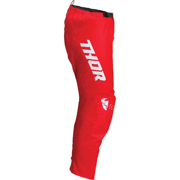 THOR Youth Sector Minimal Pants Red - Side View