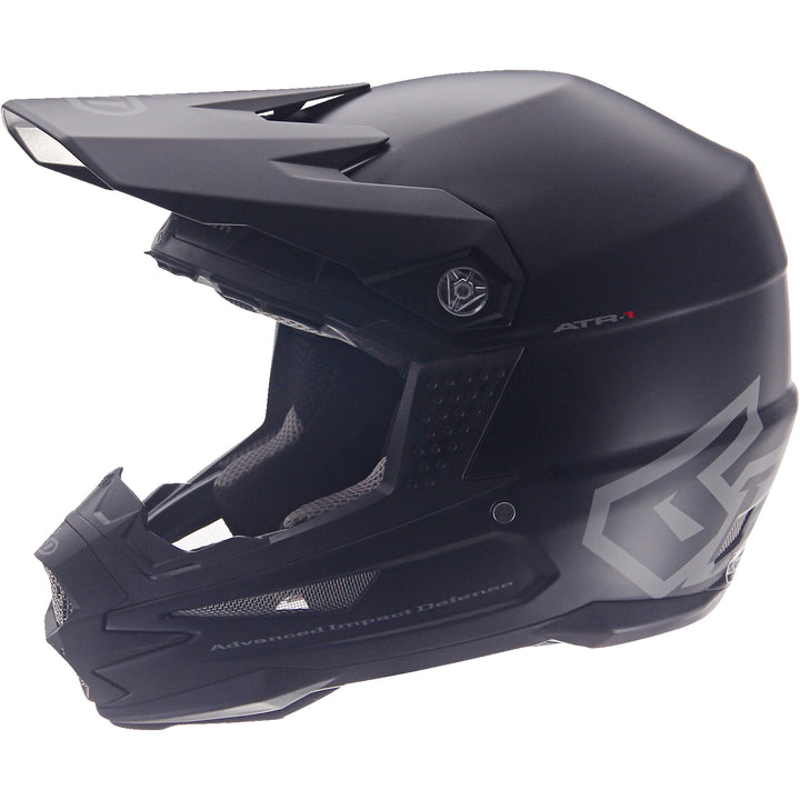 6D Helmets ATR-1 Solid Helmet Matte Black - Left Side View