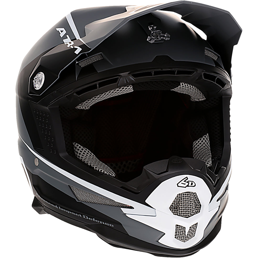 6D Helmets ATR-1 Stealth Helmet White - Front Right Side View