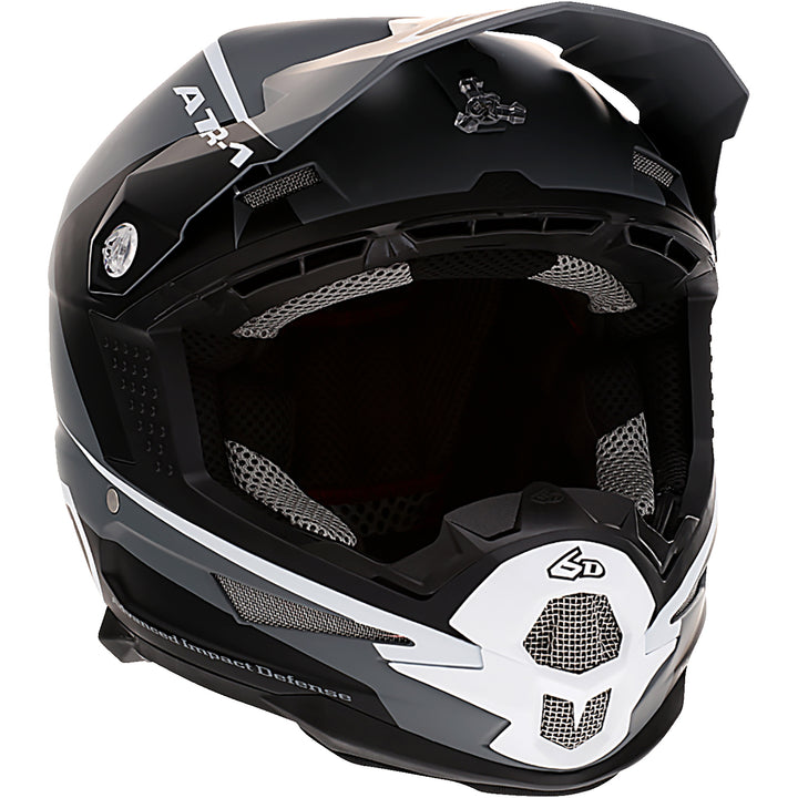 6D Helmets ATR-1 Stealth Helmet White - Front Right Side View