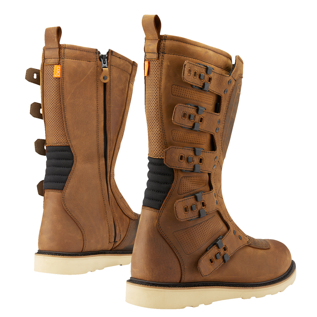 ICON Elsinore 2™ Boots Brown - Rear Side View of Pair