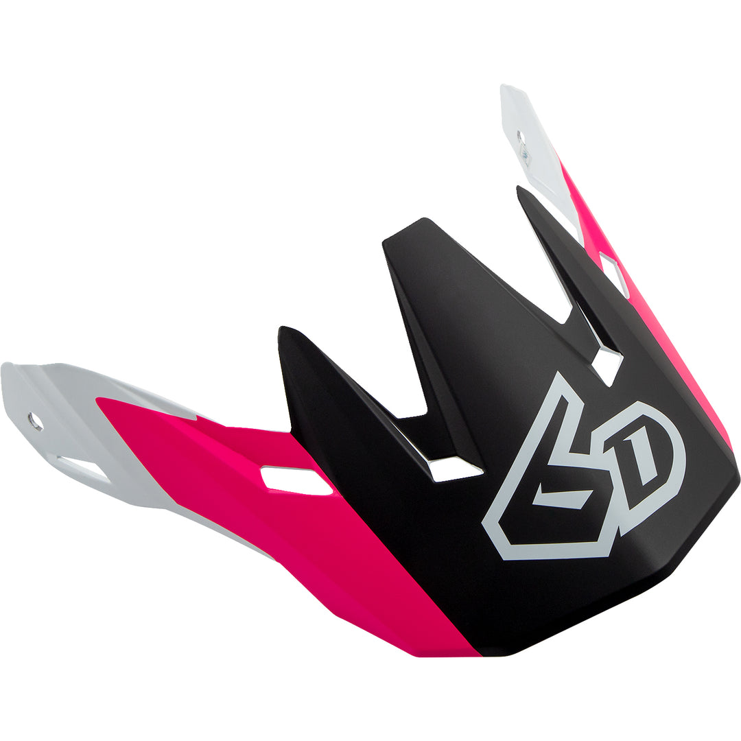 6D Helmets ATR-2Y Helmet Visor Fusion/Pink - Top Angled View