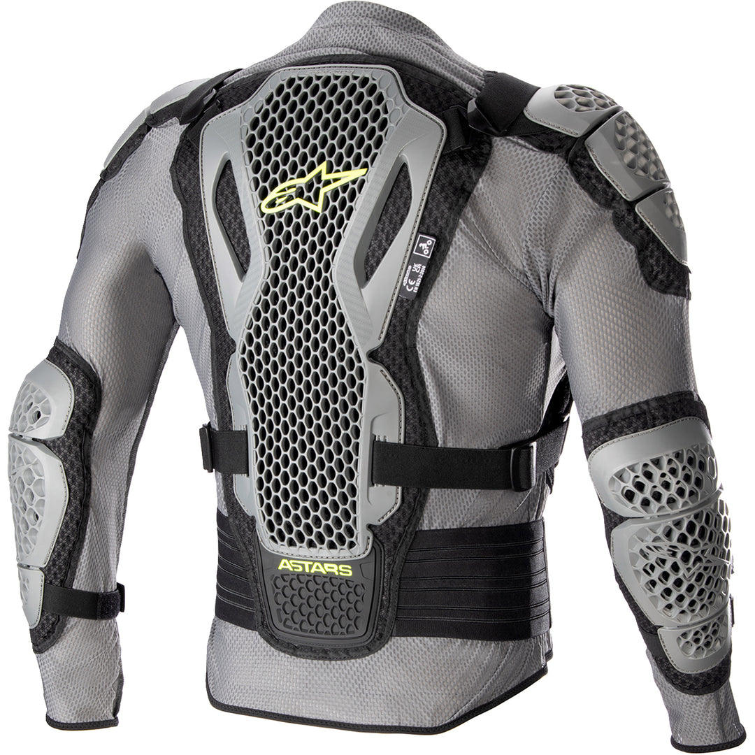Alpinestars Bionic Action V2 Protection Jacket Gray/Black/Yellow - Rear View