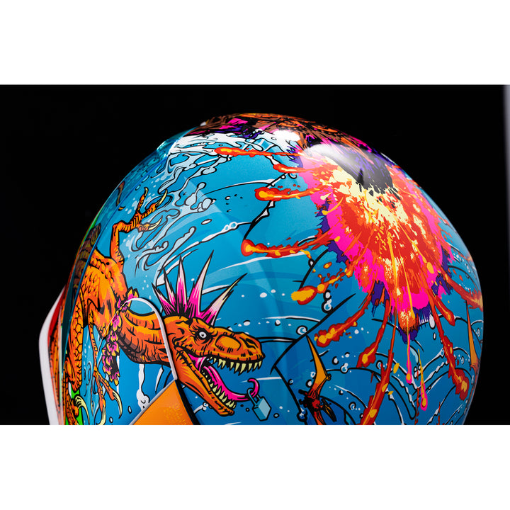 ICON Airform™ Dino Fury Helmet - Close-Up of Top Right Side Details