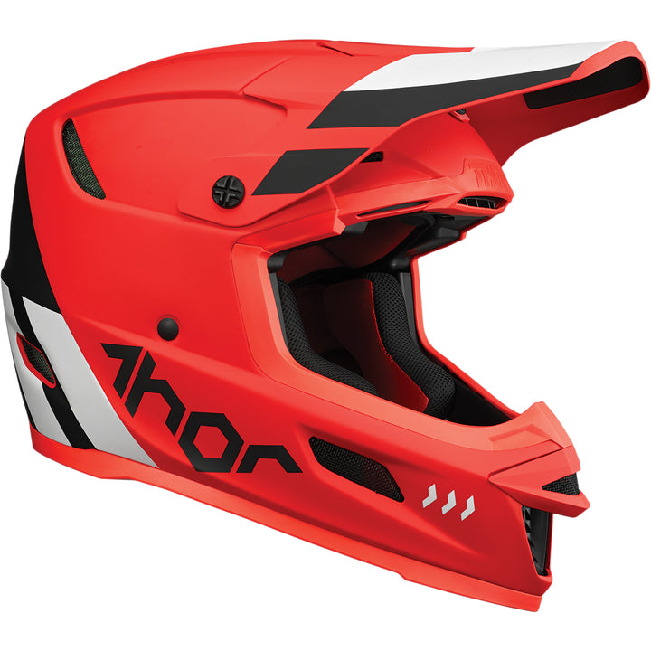 THOR Reflex Cube MIPS® Helmet Red/Black - Front Side View