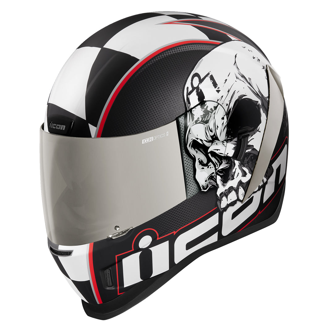 ICON Airform™ Death or Glory Helmet Black - Front Left Side View