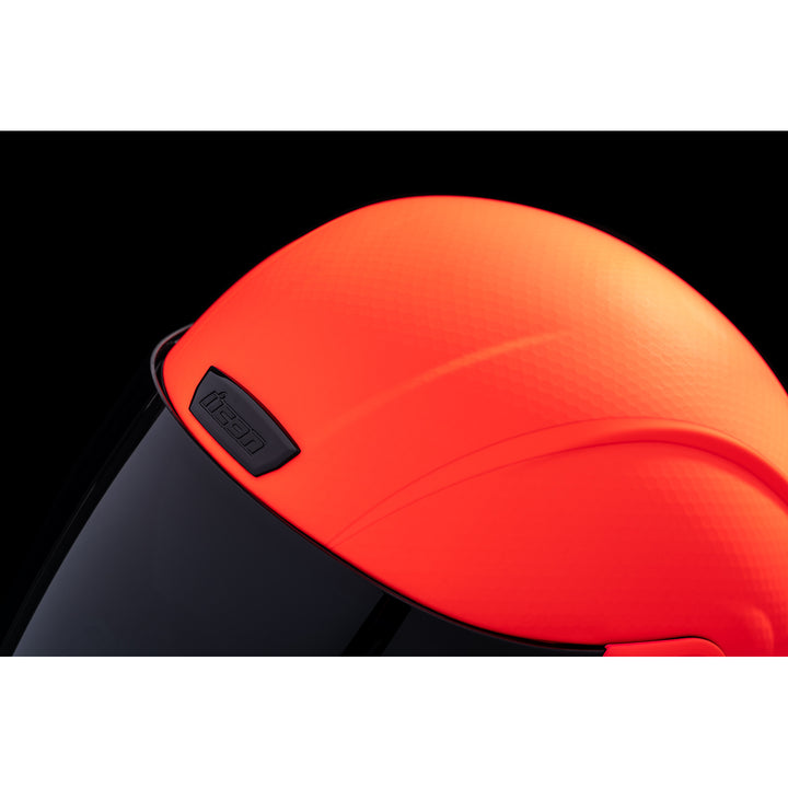 ICON Airform™ Counterstrike MIPS® Helmet Red - Close-Up of Top Vent