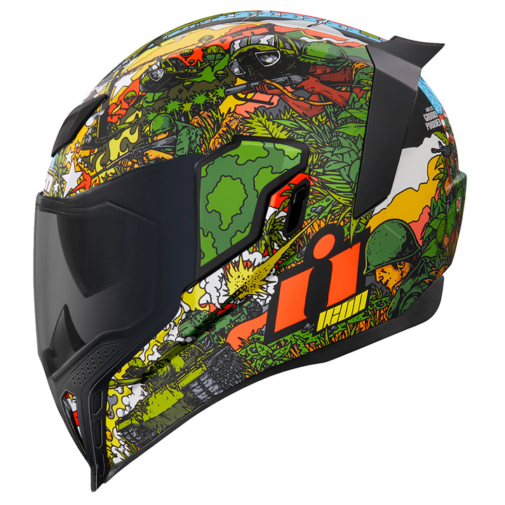 ICON Airflite™ GP23 Helmet Green - Left Side View