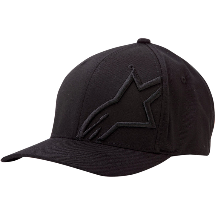 Alpinestars Corp Shift 2 Curved Brim Hat Black/Black - Front Side View
