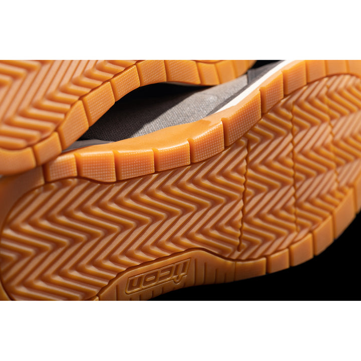ICON Alcan Waterproof Boots Gray - Close-Up of Sole Details