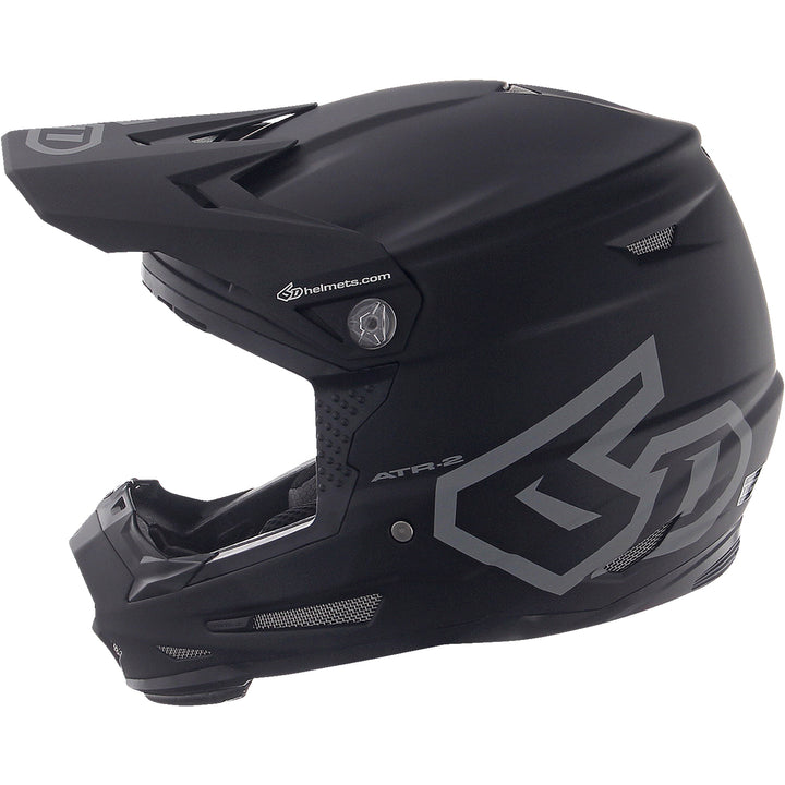 6D Helmets ATR-2Y Solid Youth Helmet Matte Black - Left Side View
