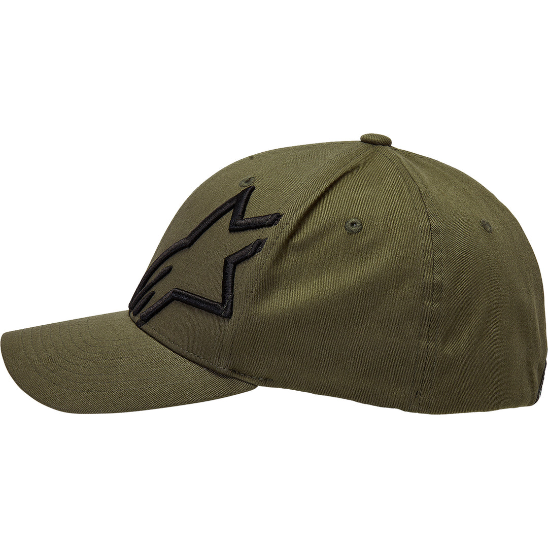 Alpinestars Corp Shift 2 Curved Brim Hat Military/Black - Left Side View