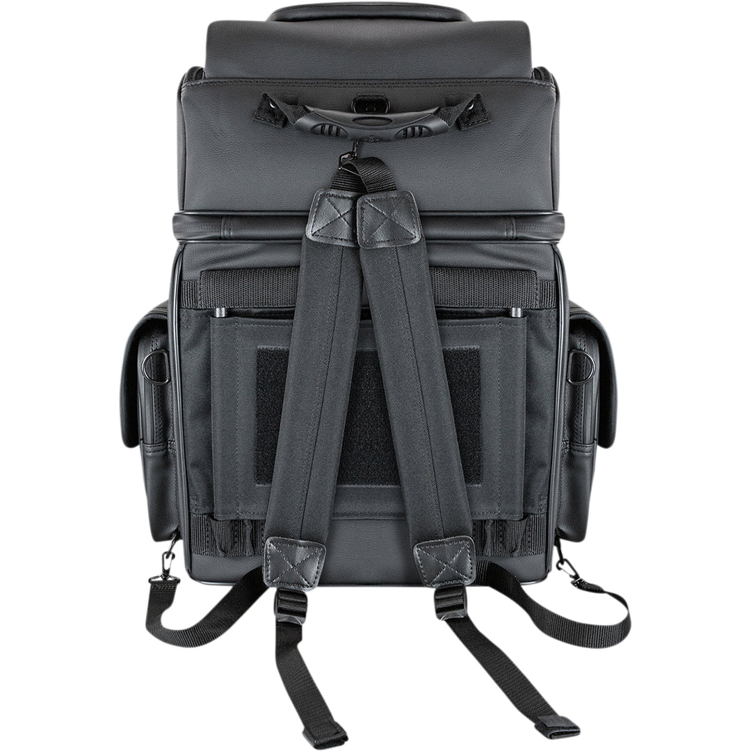 SADDLEMEN BR3400D Sissy Bar Bag - Rear View with Straps Attached