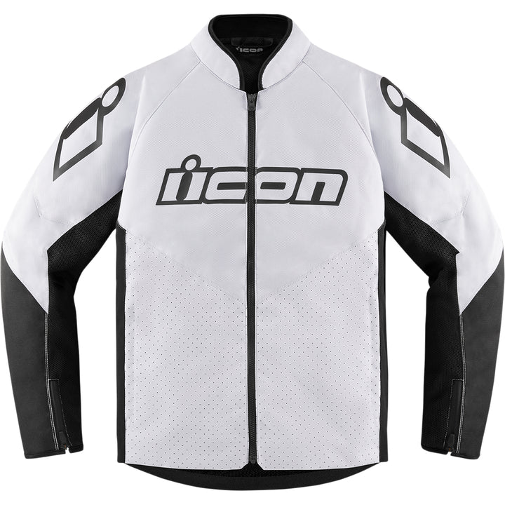 ICON Hooligan™ CE Jacket White - Front View