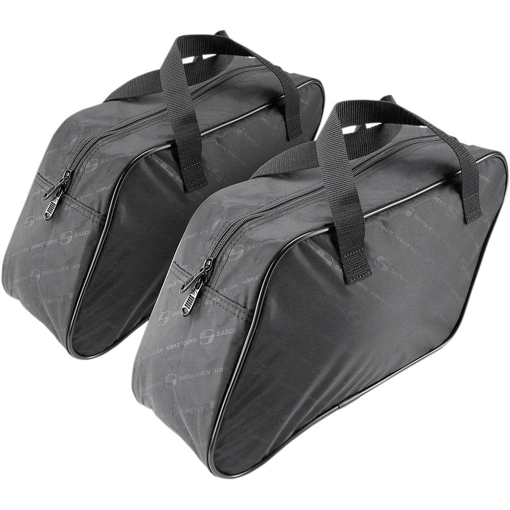 SADDLEMEN Saddlebag Liners Slant MED - Angled Side View of Pair