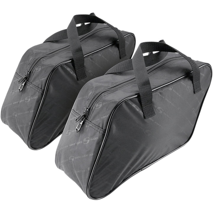 SADDLEMEN Saddlebag Liners Slant MED - Angled Side View of Pair