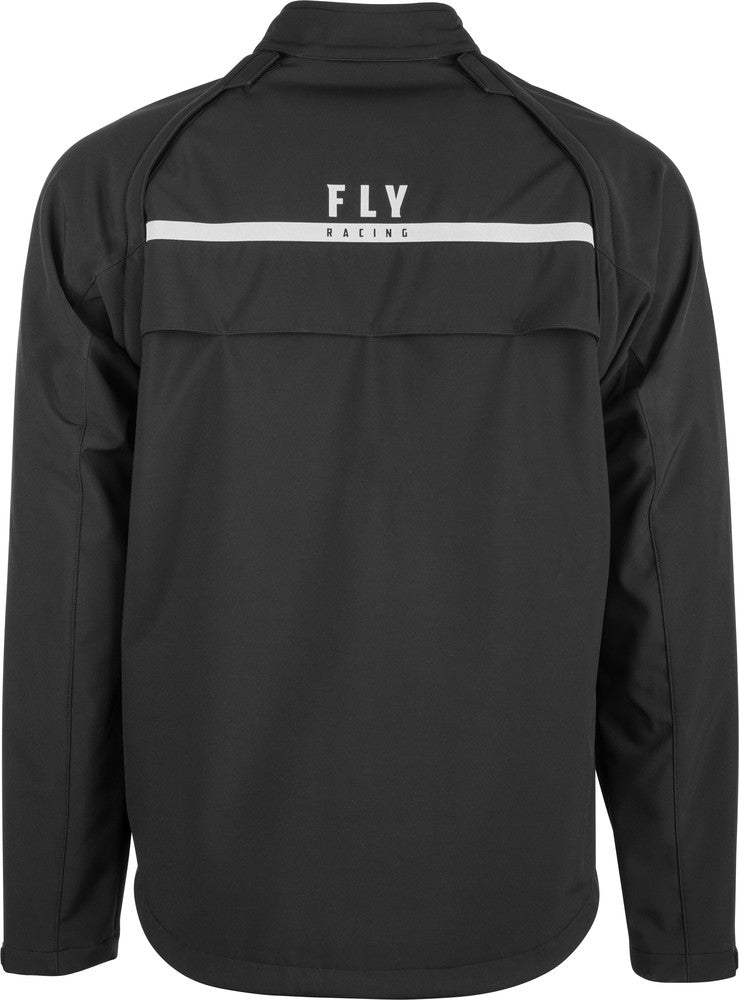 Fly Racing Patrol Softshell Jacket Black - Rear View