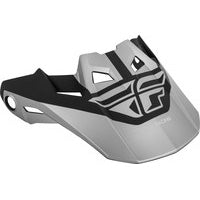 Fly Racing Formula Helmet Visor Black/Silver - Top Side View