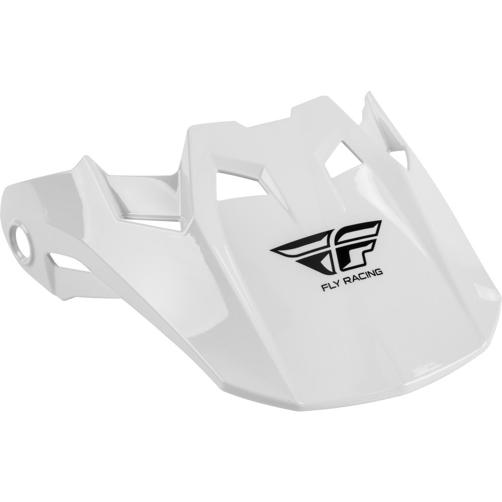 Fly Racing Formula Helmet Visor White - Top Side View