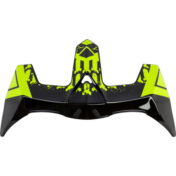 Fly Street Revolt Rear Spoiler Hi-Vis/Black - Front View