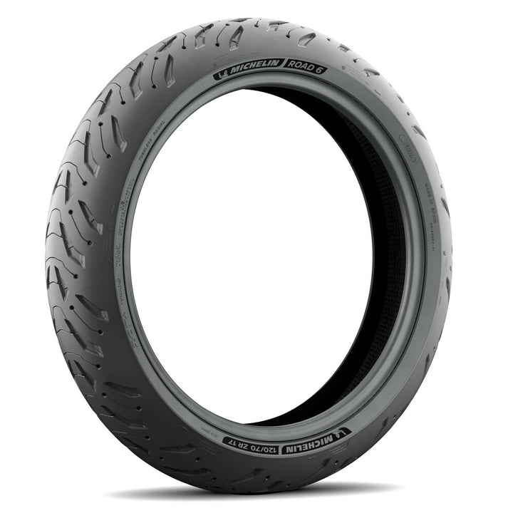 Michelin Road 6 Tire Front - Angled Side View