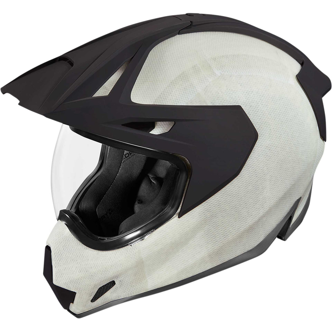 ICON Motorcycle Variant Pro Construct Helmet White - Front Left Side View