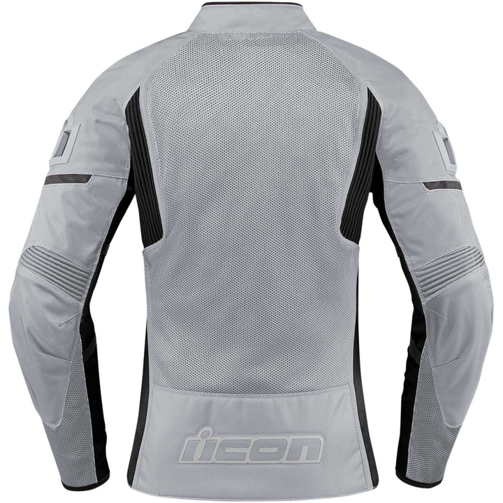 ICON Motorcycle Women's Contra2 Jacket Gray - Rear View
